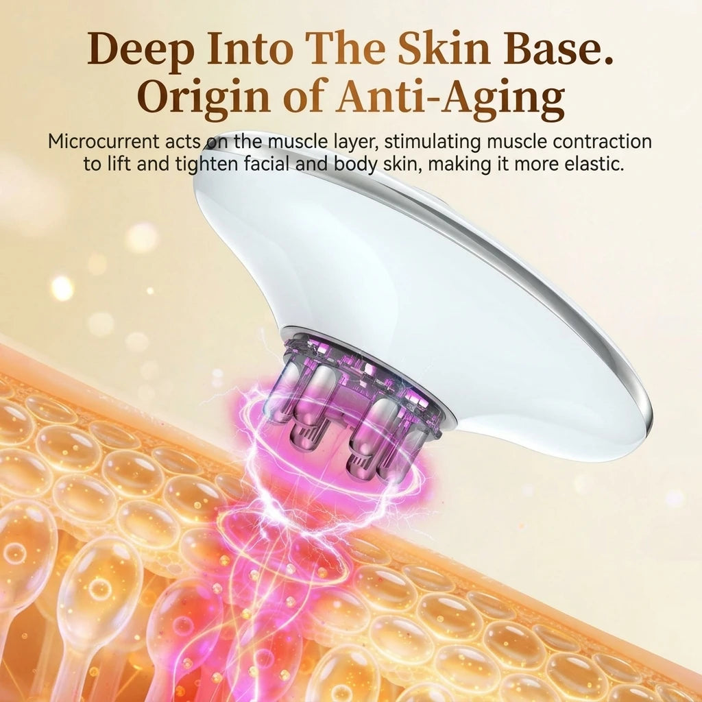 5-in-1 Body and Face Sculpting Massager with LED and Microcurrent - 10