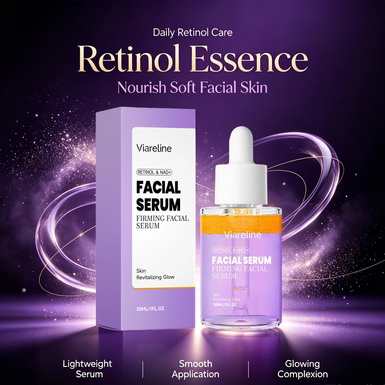 Anti-Aging Retinol and NAD+ Firming Facial Serum - 2