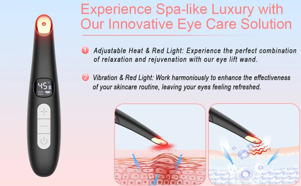 3-in-1 Heated Eye and Face Rejuvenation Wand - 9