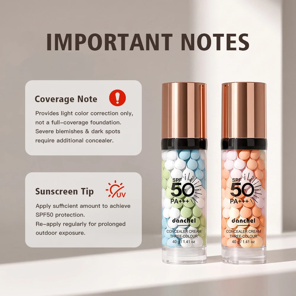 3-Color Correcting Concealer and SPF 50 Makeup Primer - 14