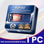 Moldable Silicone Denture Set for Instant Natural Smile