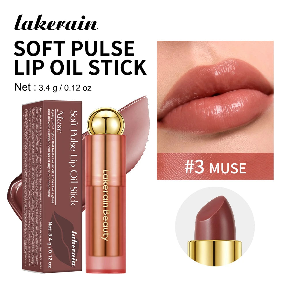 3-in-1 Tinted Moisturizing Lip Oil Stick - 25