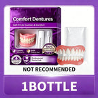 Comfort Fit Cosmetic Silicone Dentures for Upper and Lower Teeth