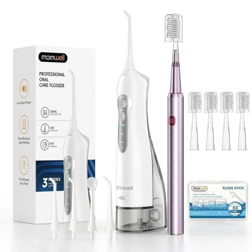 Portable Oral Irrigator and Electric Toothbrush Dental Care Set