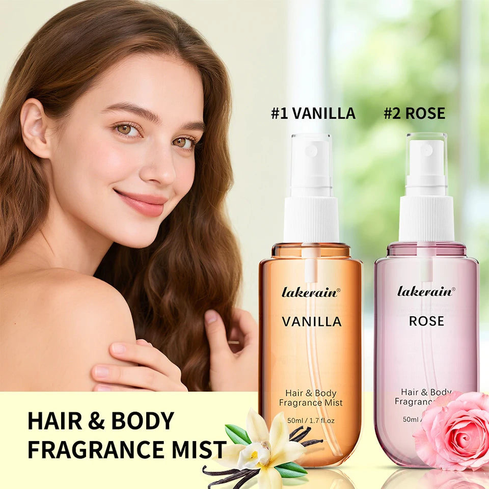 Vanilla and Rose Refreshing Hair and Body Fragrance Mist - 9