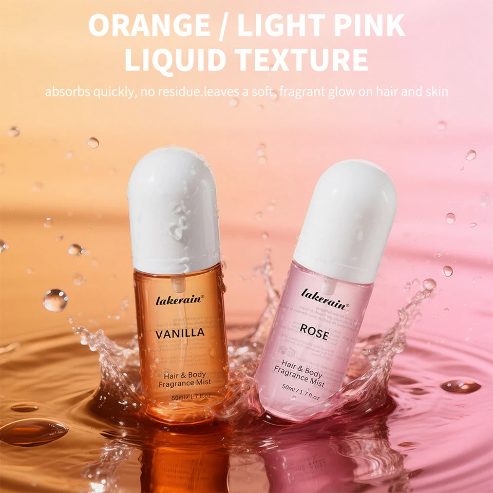 Vanilla and Rose Refreshing Hair and Body Fragrance Mist