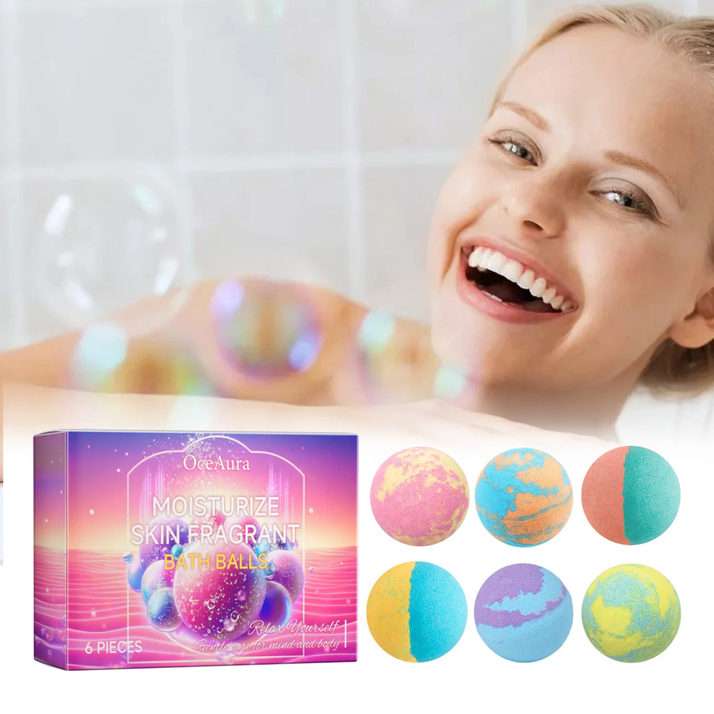 Aromatherapy Moisturizing Bath Bomb Set for Stress Relief