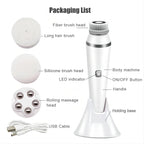 4-in-1 Electric Rotating Facial Cleansing and Massage Brush