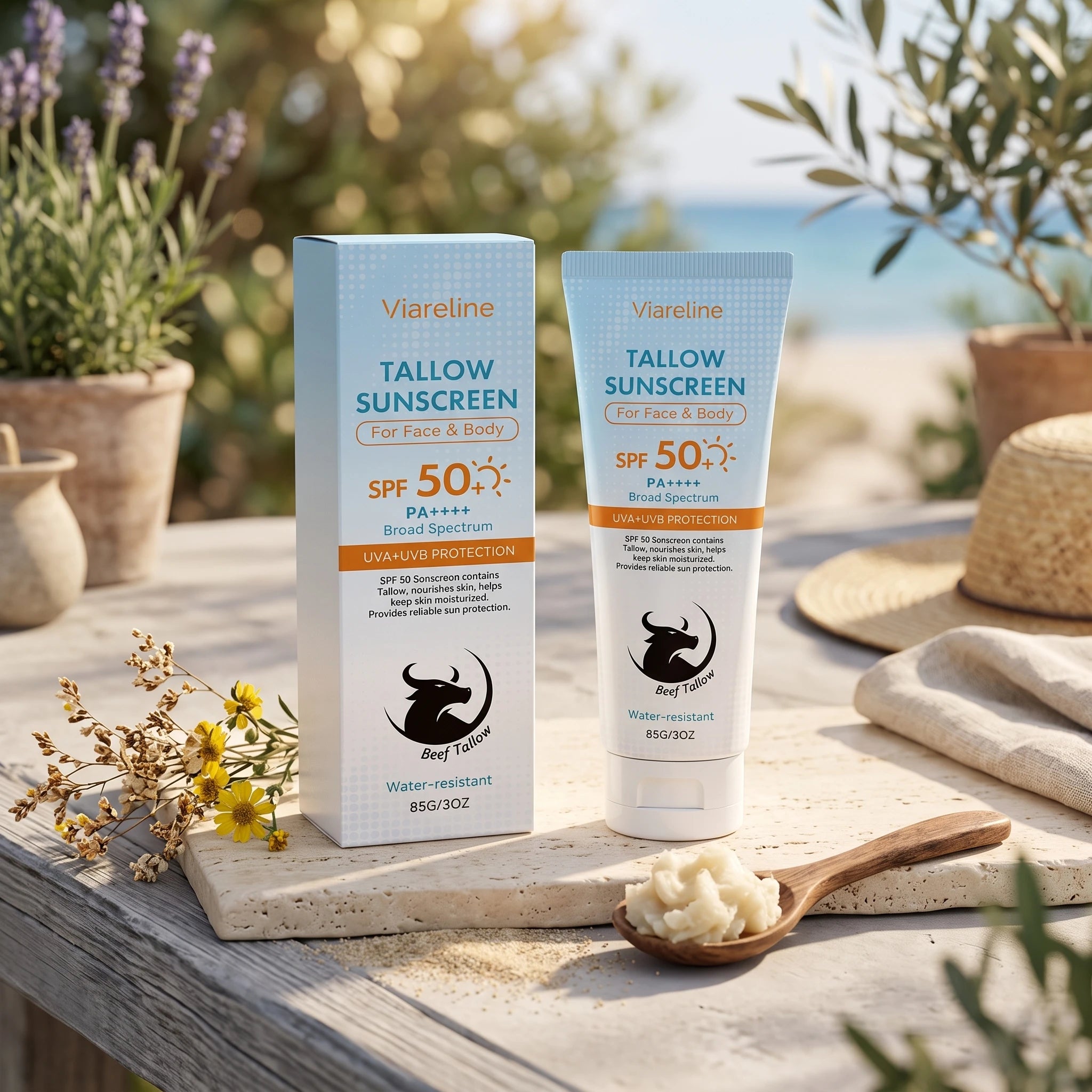 SPF 50 Tallow Sunscreen for Face and Body - 6
