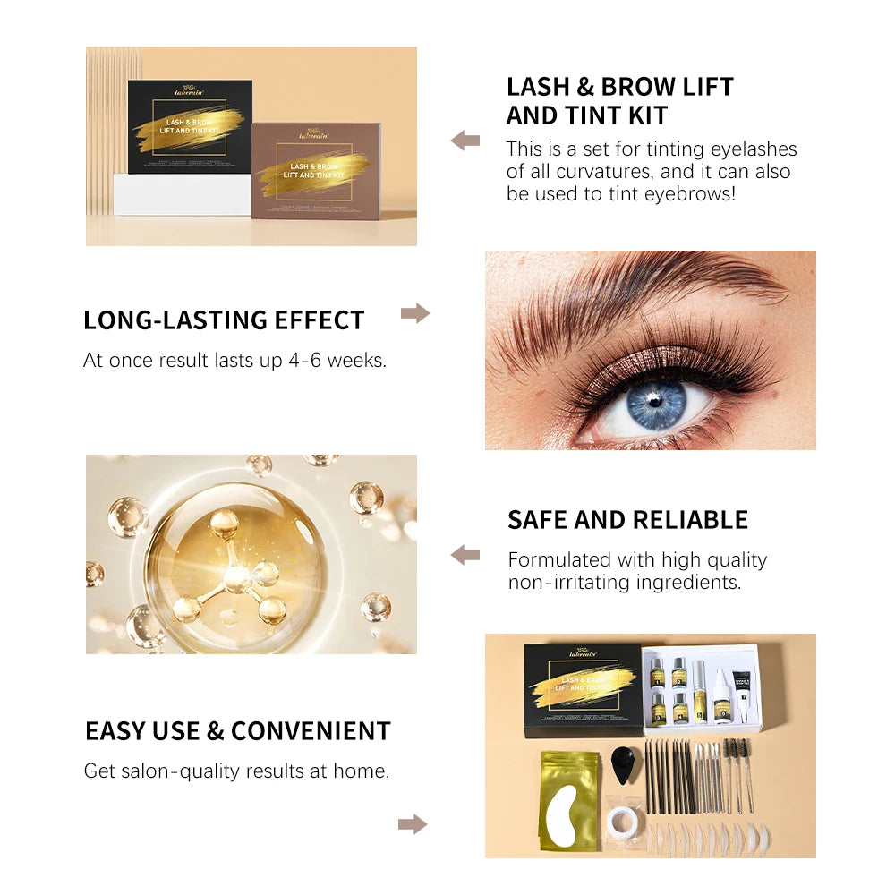 Professional Eyelash Lift and Brow Lamination Tinting Kit