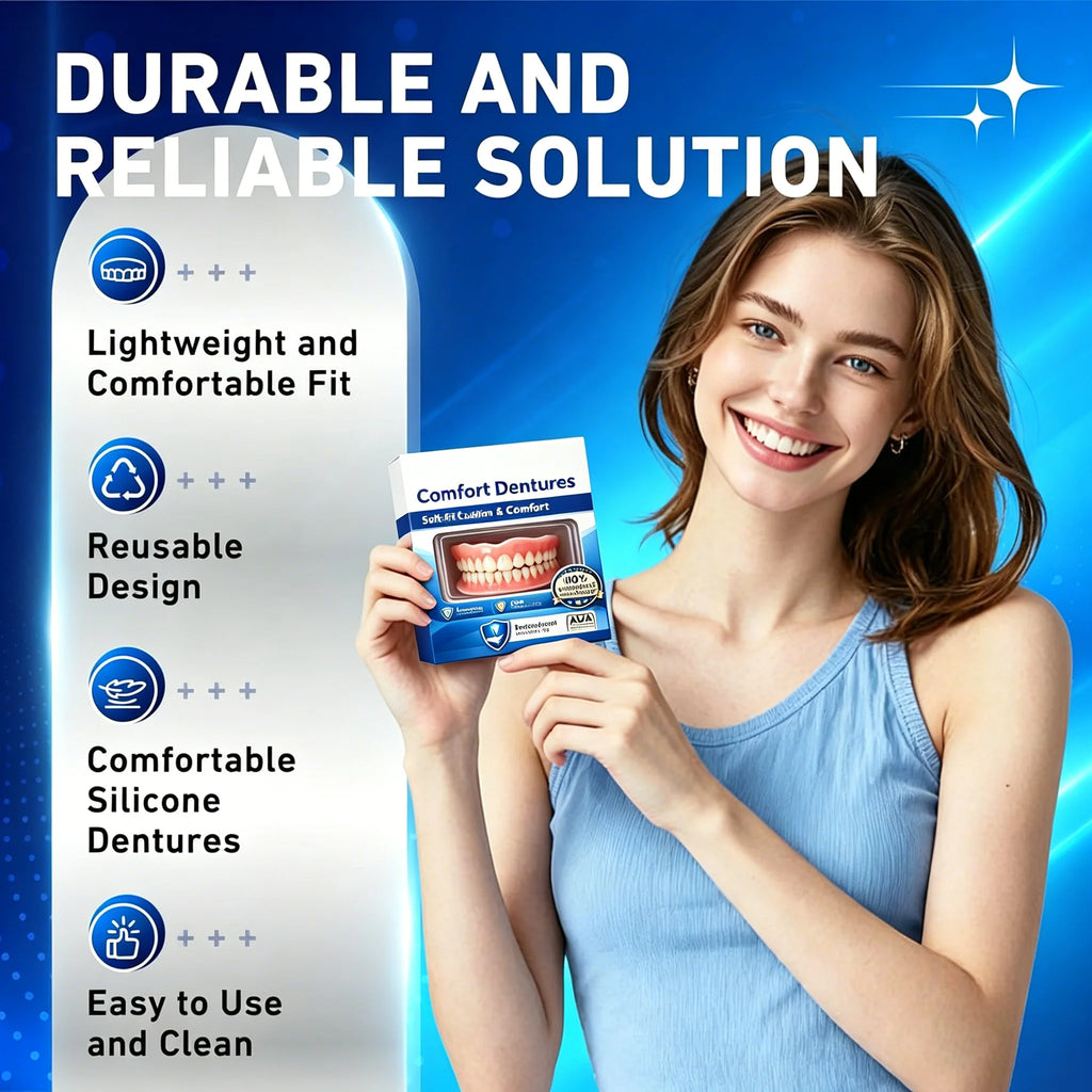 Instant Cosmetic Denture Set for Natural Looking Smile
