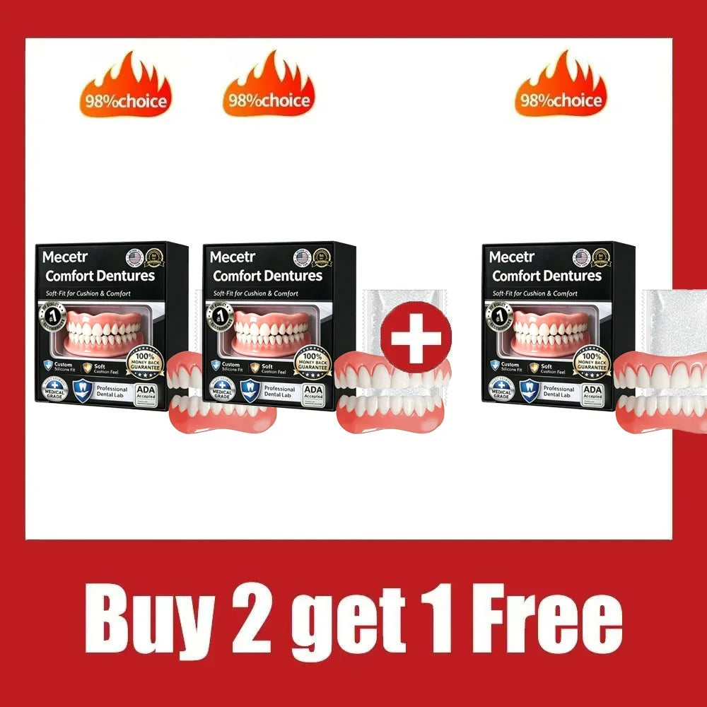 Adjustable Cosmetic Denture Set for Natural Smile - 16