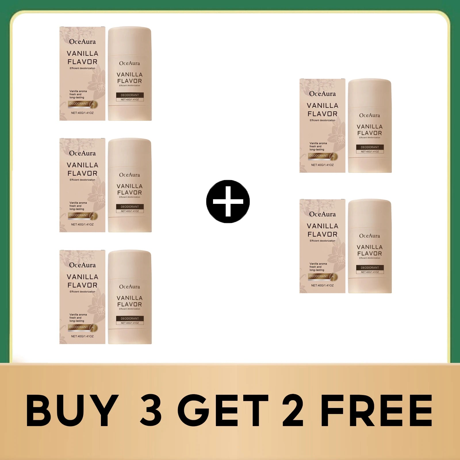 Long-Lasting Vanilla Scent Underarm Deodorant Stick - 13