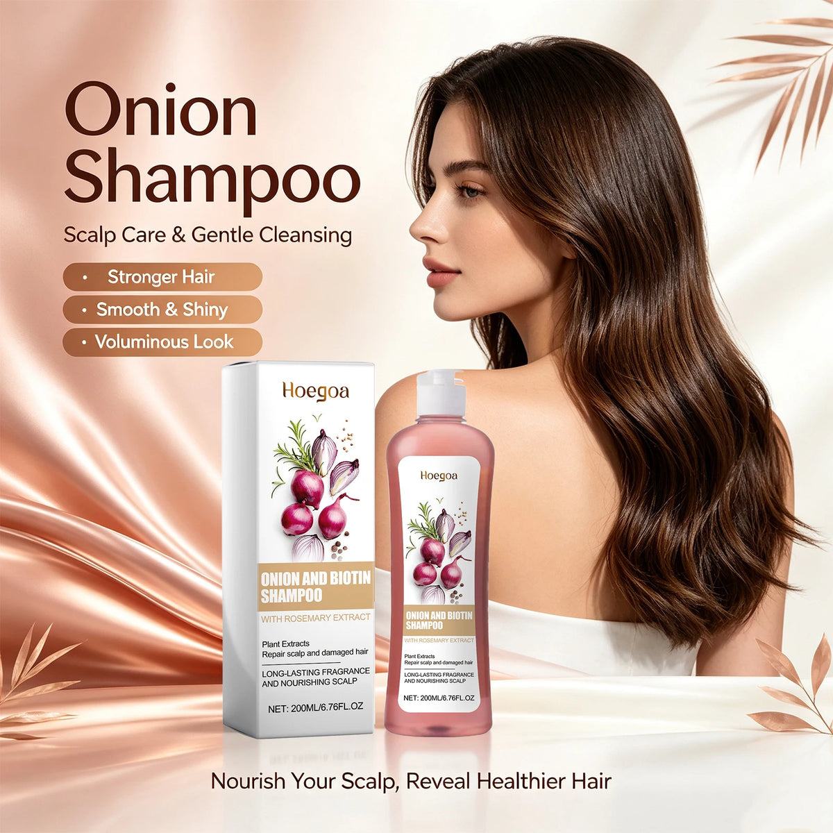 Onion and Biotin Repair Shampoo for Damaged Hair