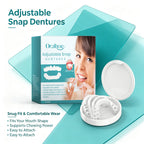 Adjustable Snap-On Dentures for Missing Teeth Repair