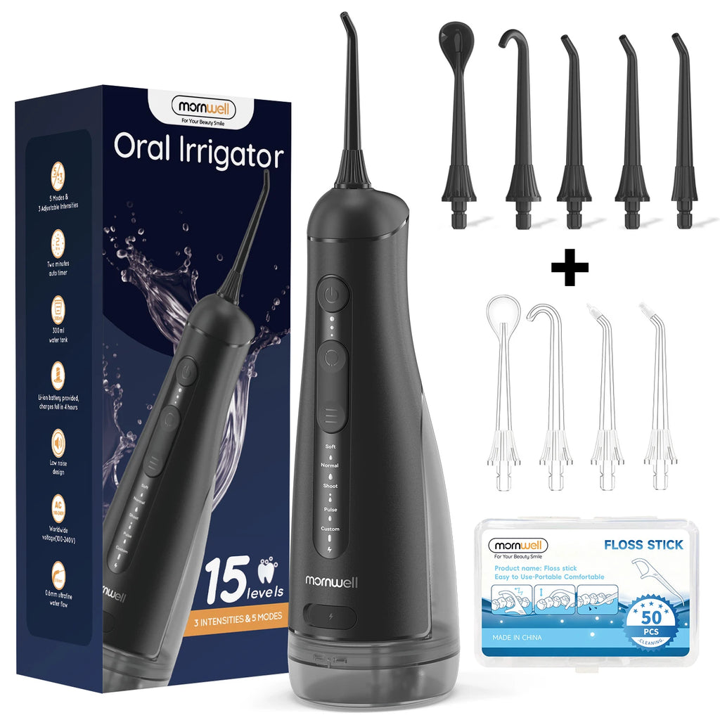 Portable Cordless Water Flosser for Teeth and Braces