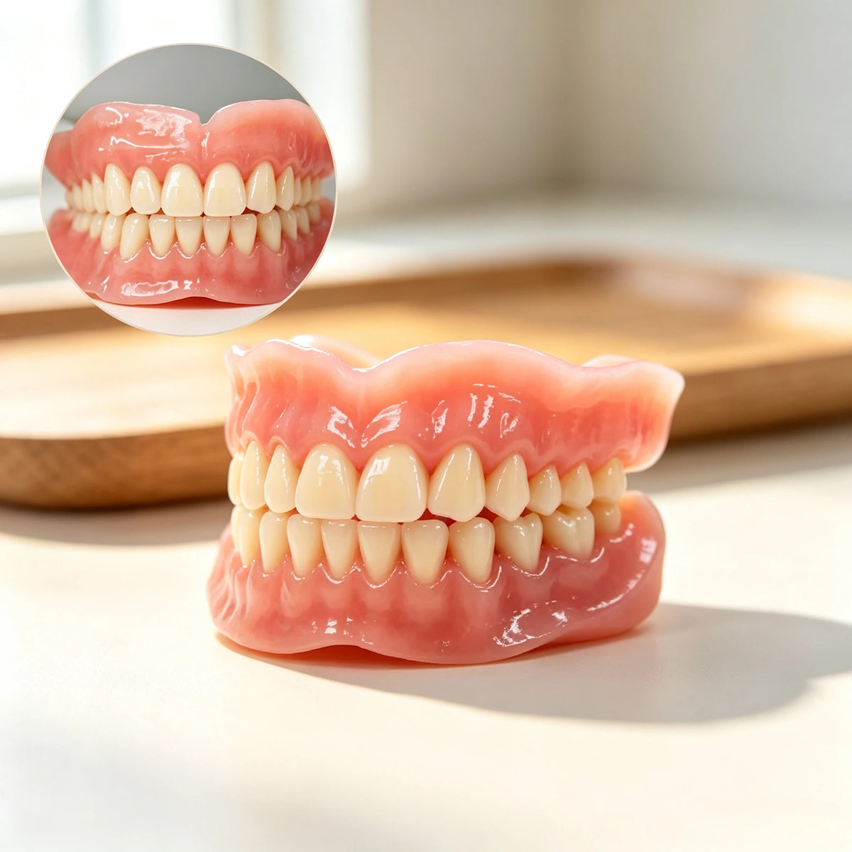 Realistic Full Denture Set for a Natural Confident Smile