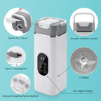 Portable 12-Blade Electric Juicer Cup with Digital Display