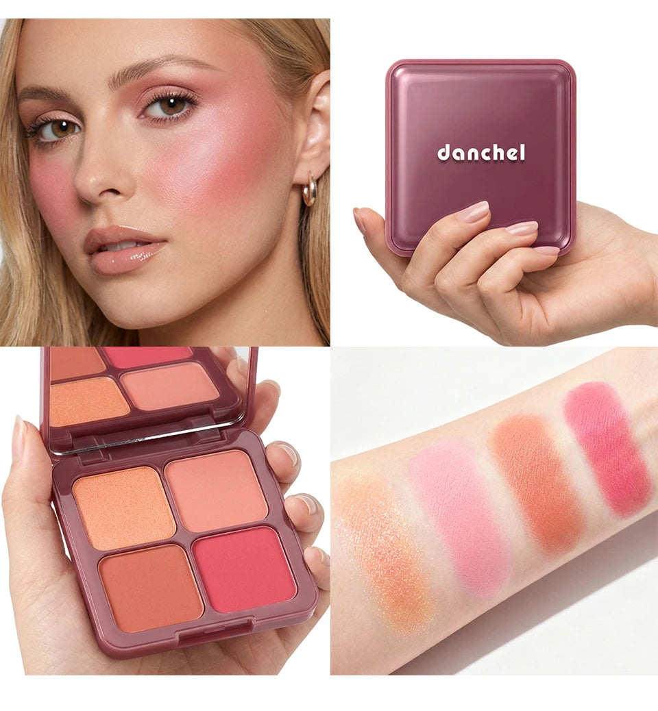 4-Shade Soft Blur Face Blush Palette