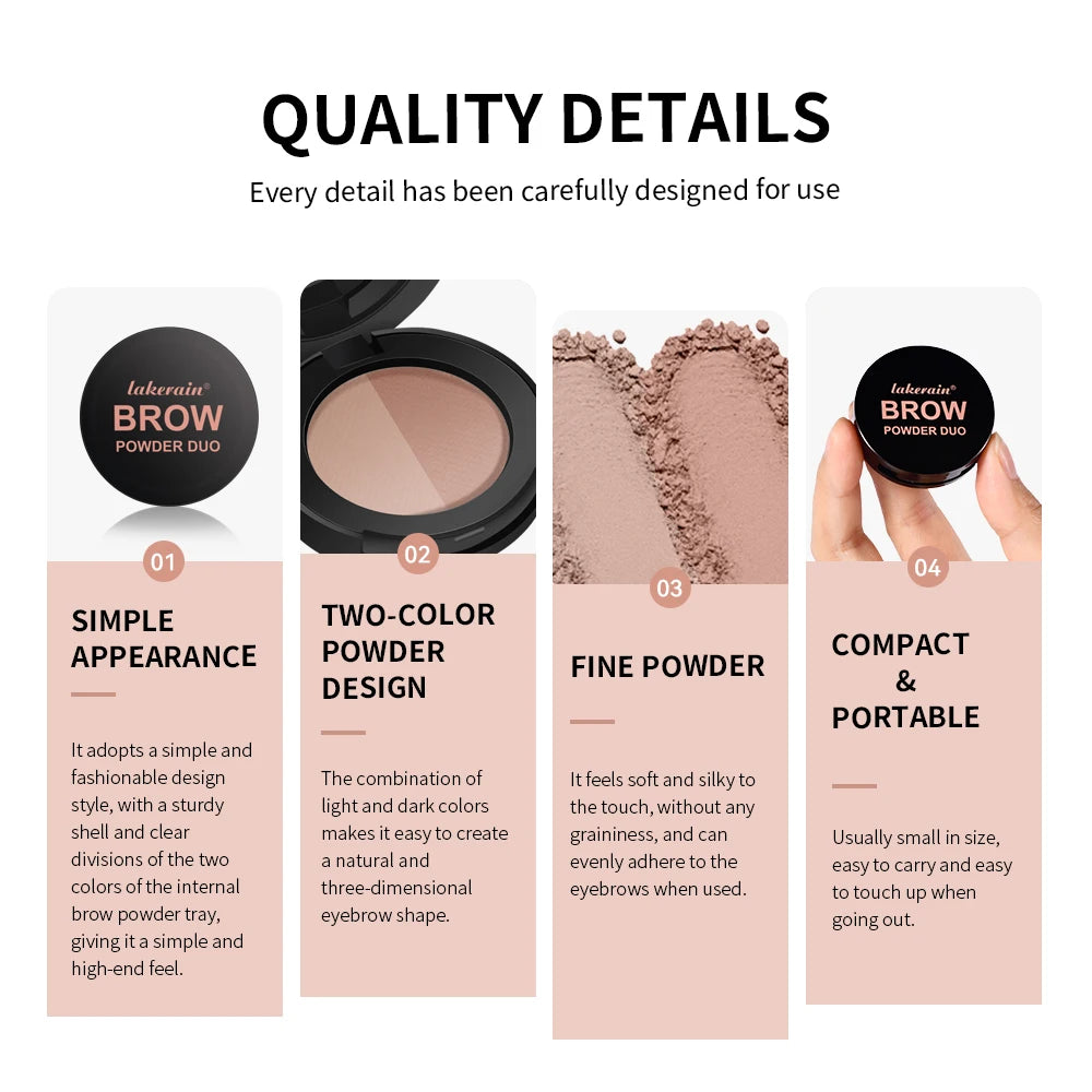 Dual-Tone Eyebrow Powder and Contour Palette
