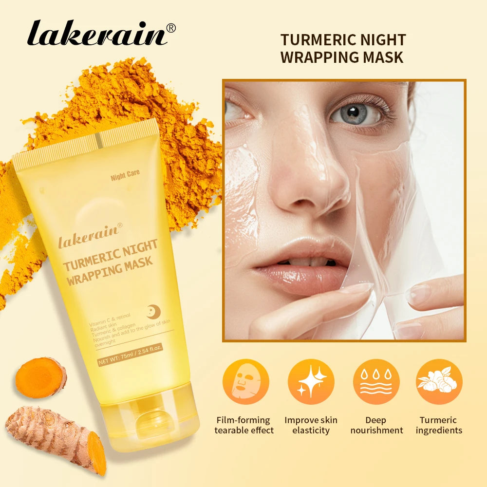 Collagen and Turmeric Overnight Peel Off Facial Mask Duo