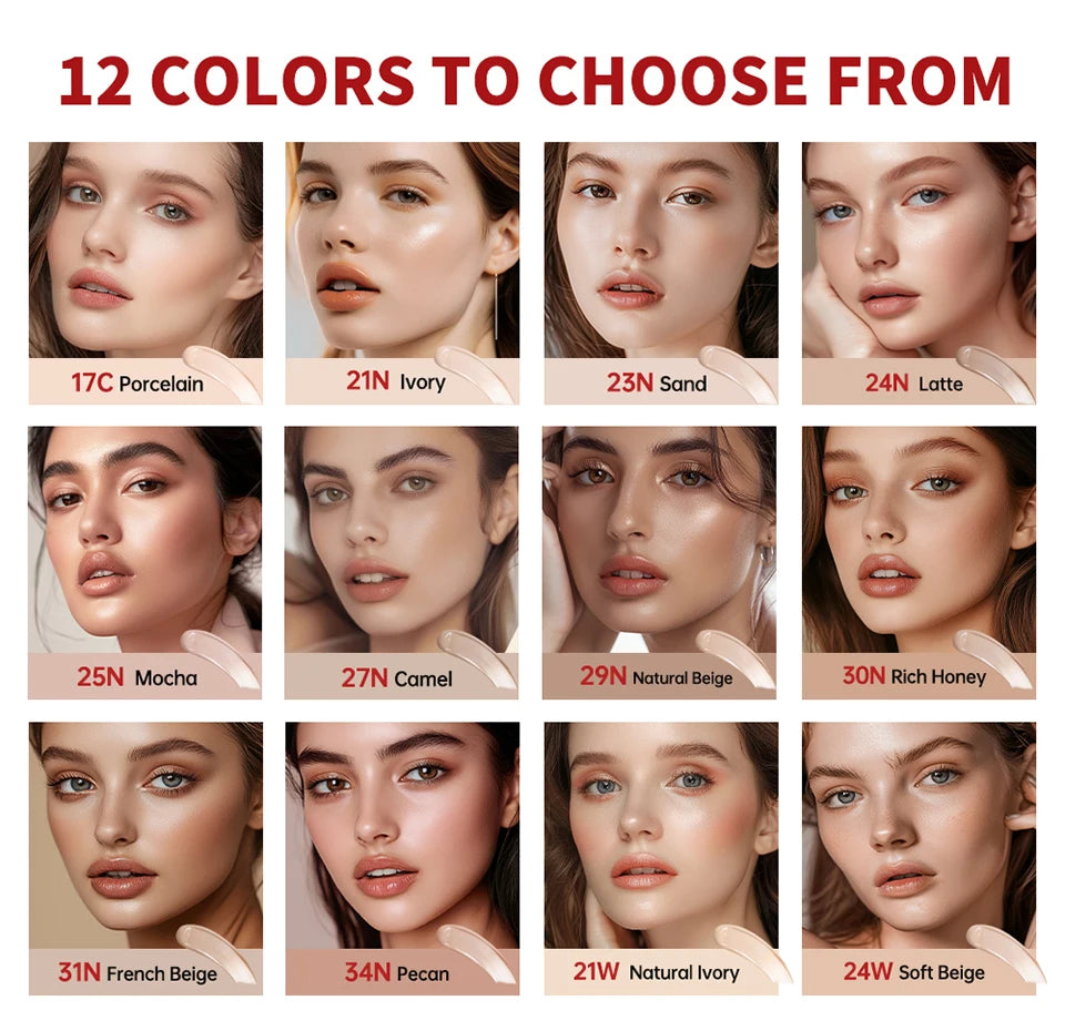 Waterproof Full Coverage Cushion Foundation with Sun Protection - 8