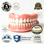 Adjustable Silicone Full Mouth Denture Set for Cosmetic Smile
