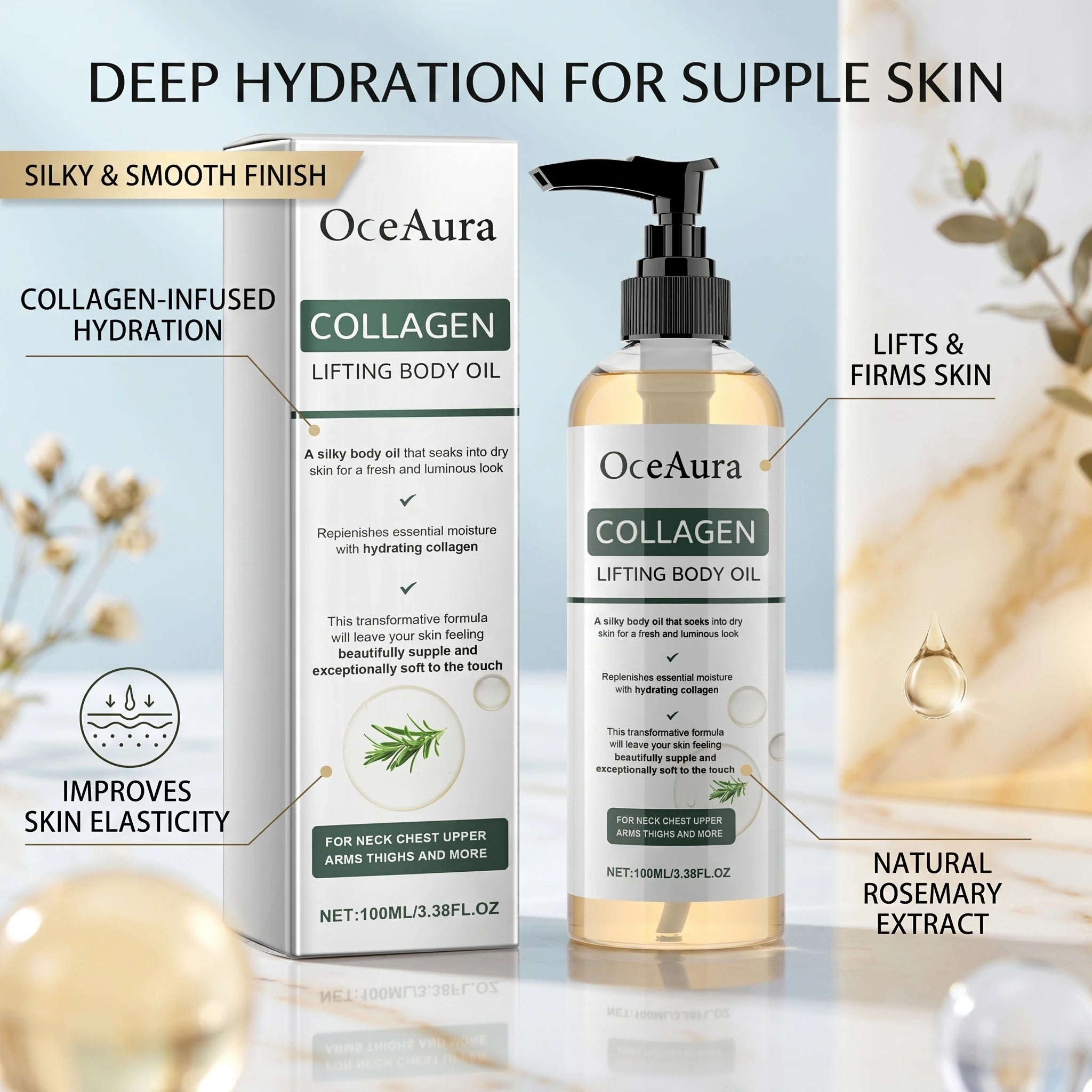 Collagen Body Firming and Hydrating Massage Oil - 2
