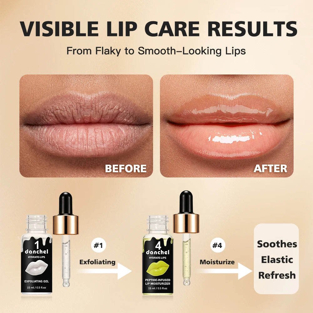 4-Step Lip Care Exfoliation and Moisturizing Treatment Set