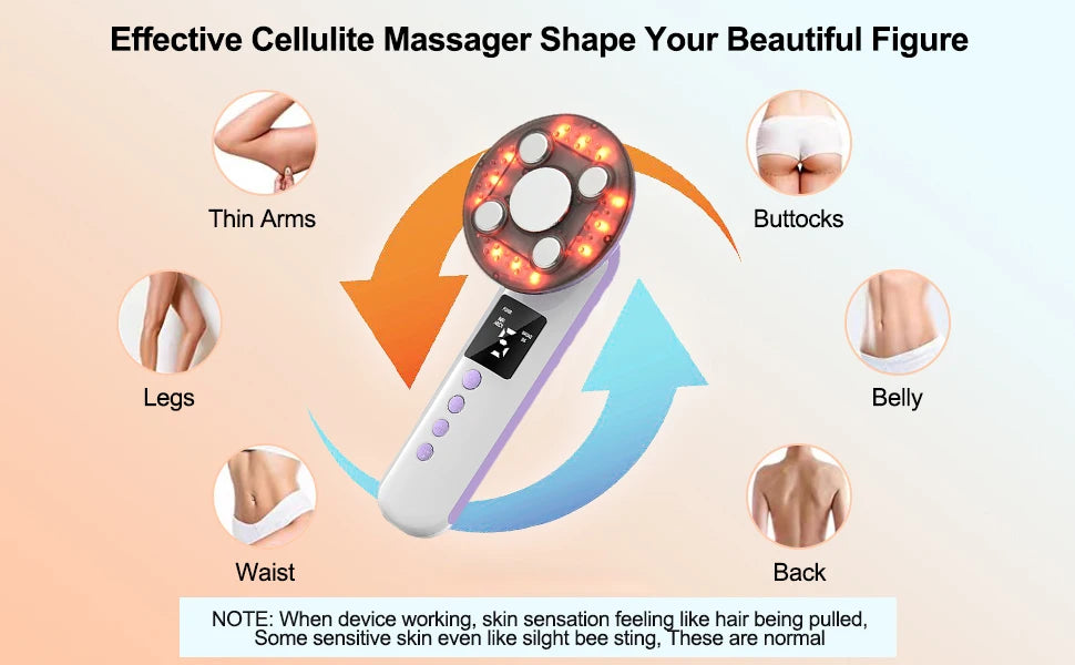 3-in-1 Cordless Body Slimming and Skin Tightening Massager - 9