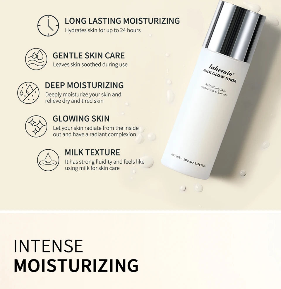 Brightening Milk Glow Face Toner for Hydrated Skin
