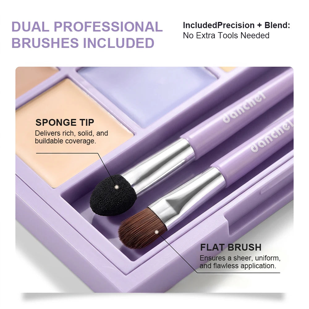 Multi-Shade Face Concealer and Color Correction Palette - 5