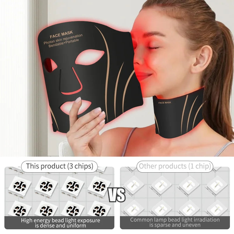 7-Color LED Face and Neck Rejuvenation Mask - 5
