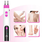 Electric Double-Head Meridian Massage Pen for Body Relaxation