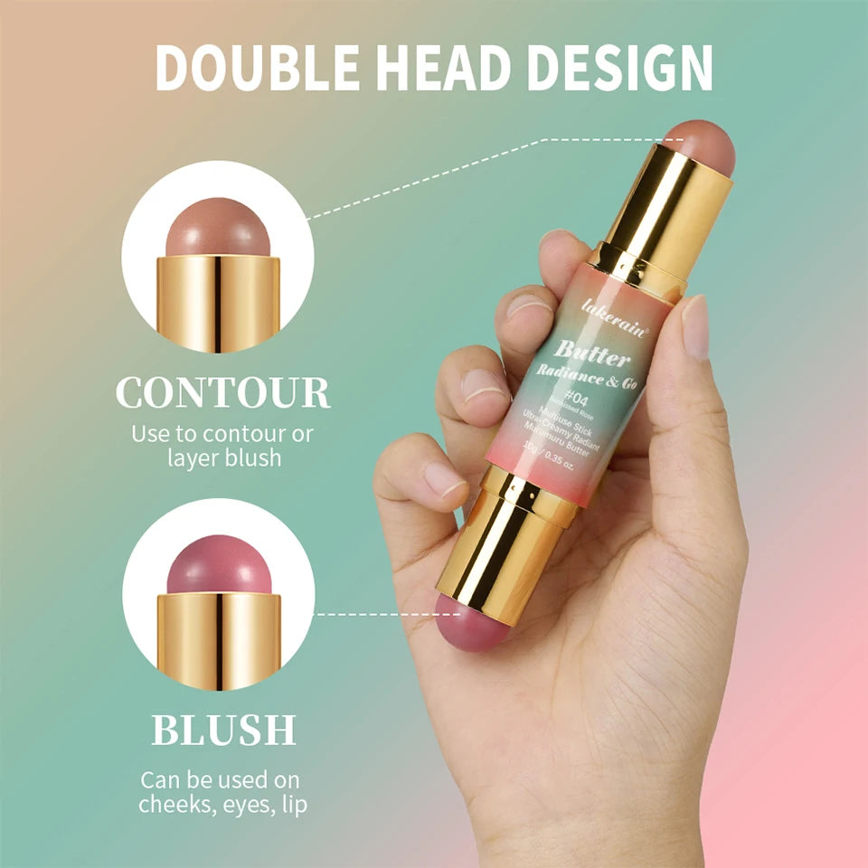2-in-1 Dual Ended Bronzer and Blush Makeup Stick - 13
