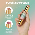 2-in-1 Dual Ended Bronzer and Blush Makeup Stick