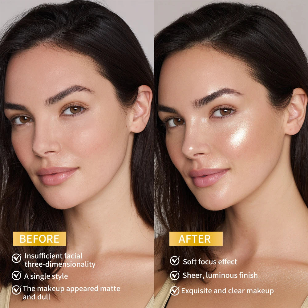 Radiant Baked Highlighter Powder for Natural Glow