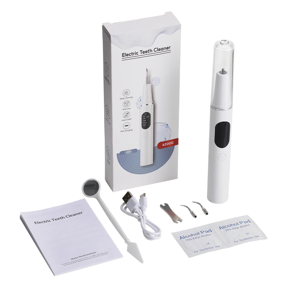 Ultrasonic Dental Scaler and Teeth Tartar Remover Kit