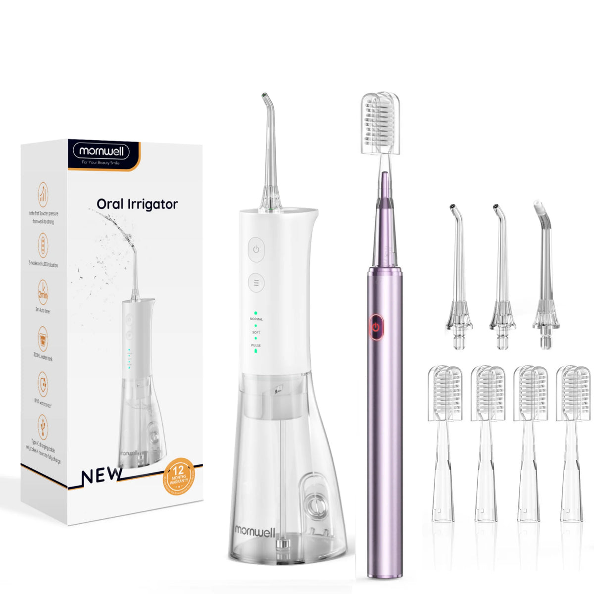 Electric Water Flosser and Sonic Toothbrush Oral Care Kit