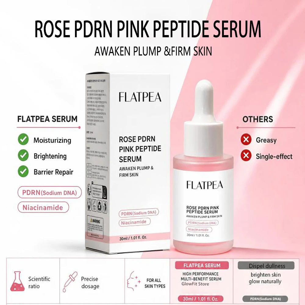 Collagen PDRN Peptide Facial Serum for Hydrating and Brightening Skin