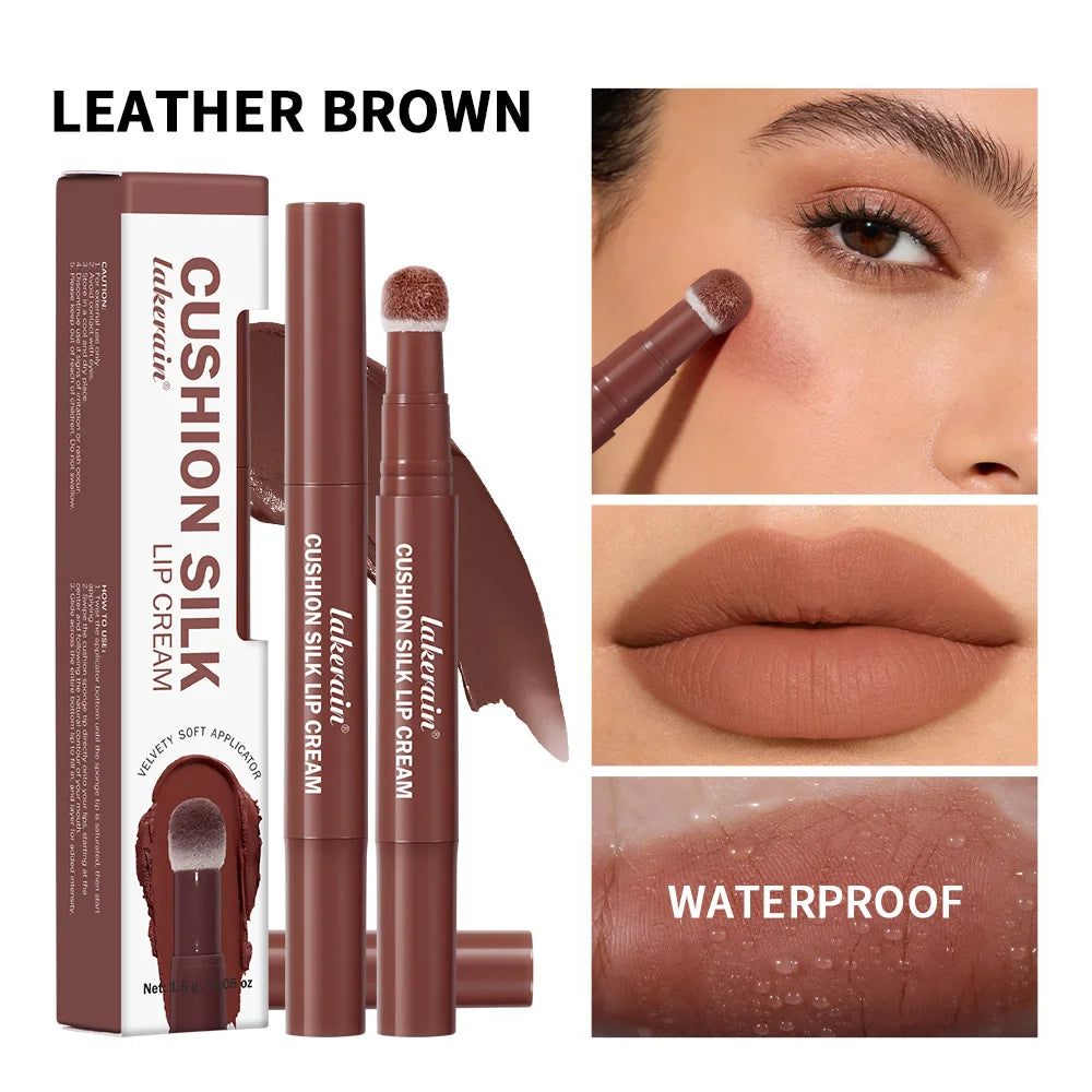 Long-Lasting Matte Silk Lip Cream and Blush