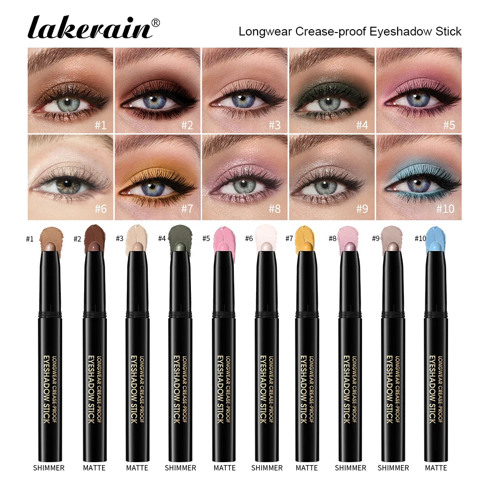 Longwear Smudge-Proof Shimmer and Matte Eyeshadow Pencil
