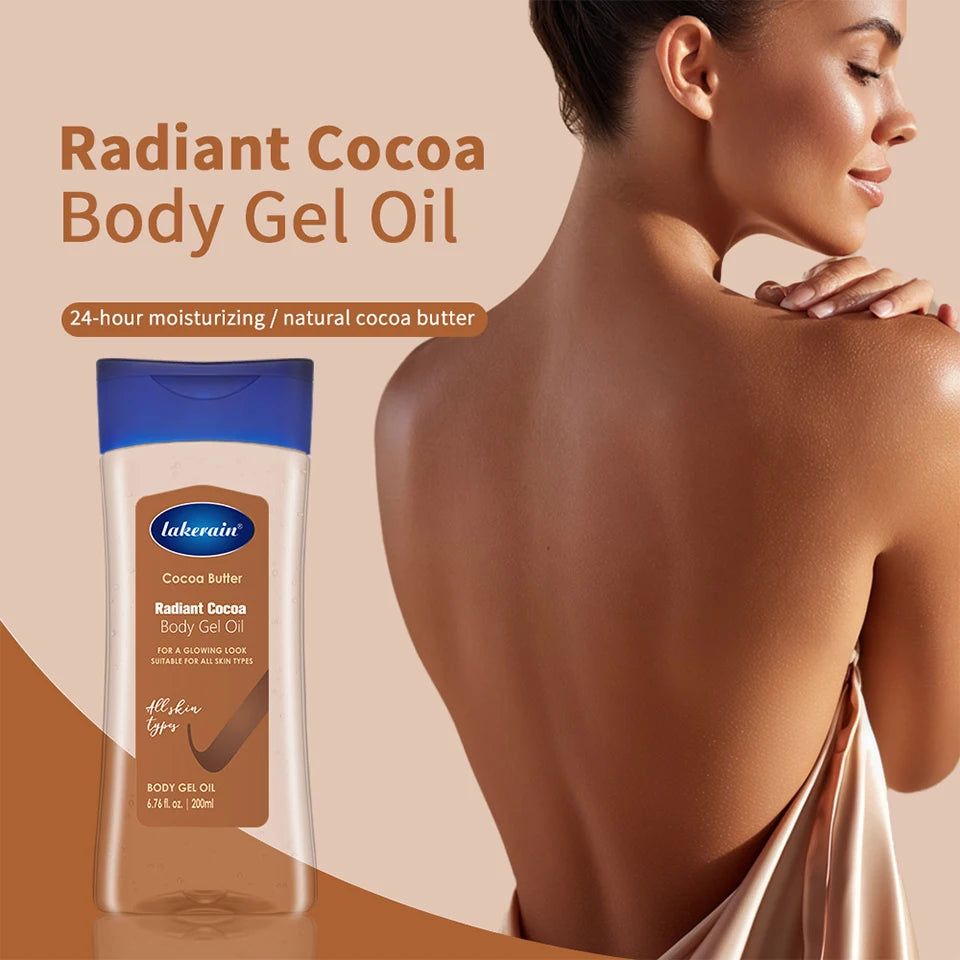 Radiant Cocoa Body Oil Gel for Deep Hydration and Glowing Skin - 8
