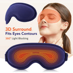 Heated 3D Massage Eye Mask for Dry Eyes and Stress Relief