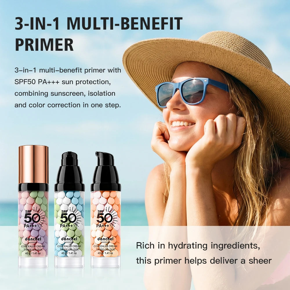 3-Color Correcting Concealer and SPF 50 Makeup Primer
