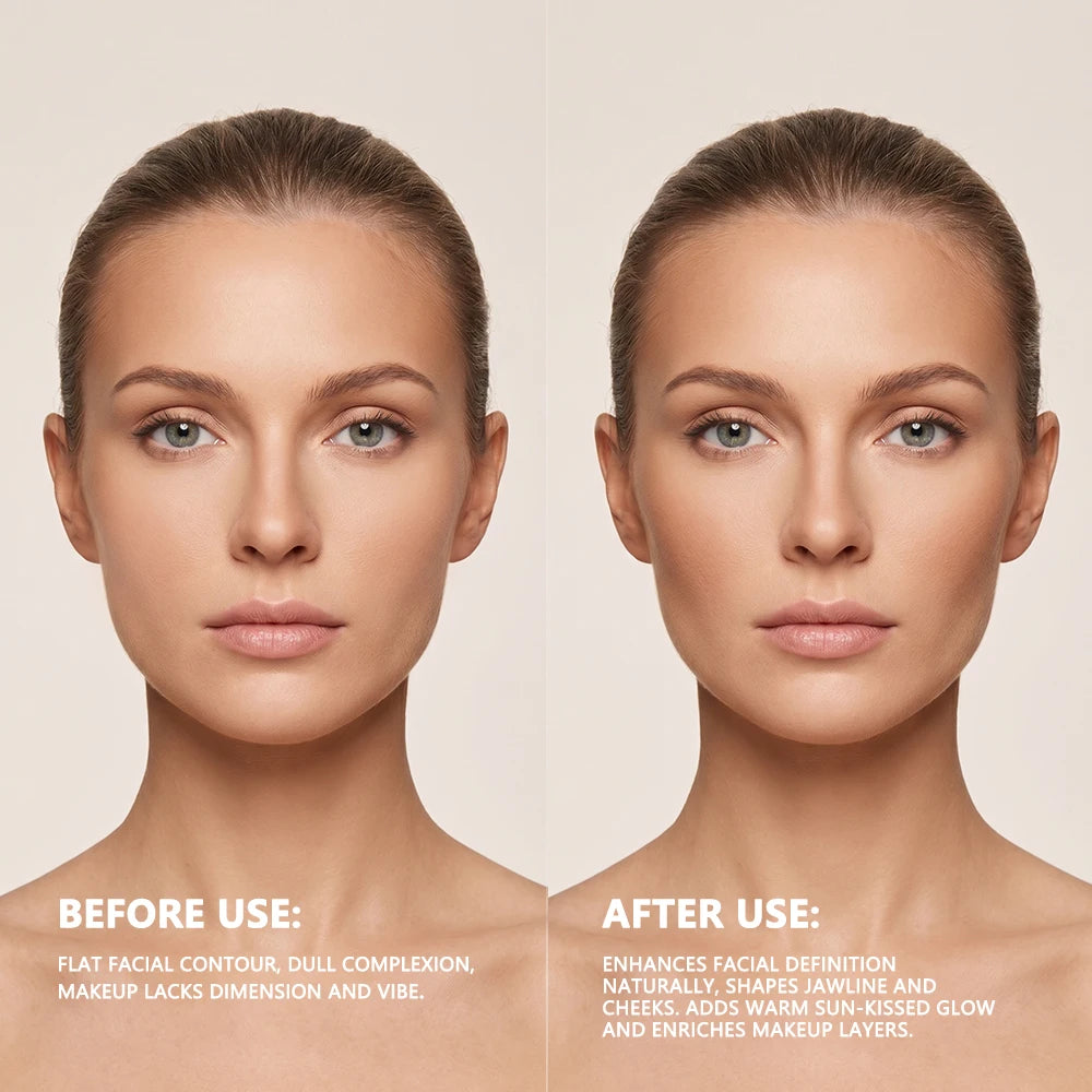Soft Matte Bronzer Powder for Natural Contouring