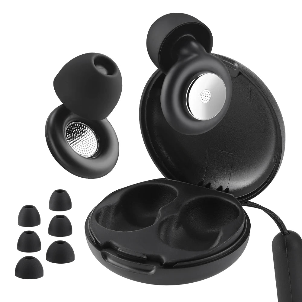 Reusable Noise Cancelling Earplugs for Sleep and Travel