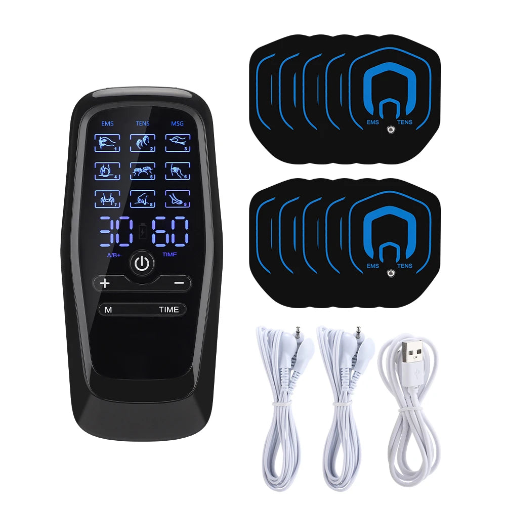 Portable Electric TENS & EMS Body Massage Therapy Device