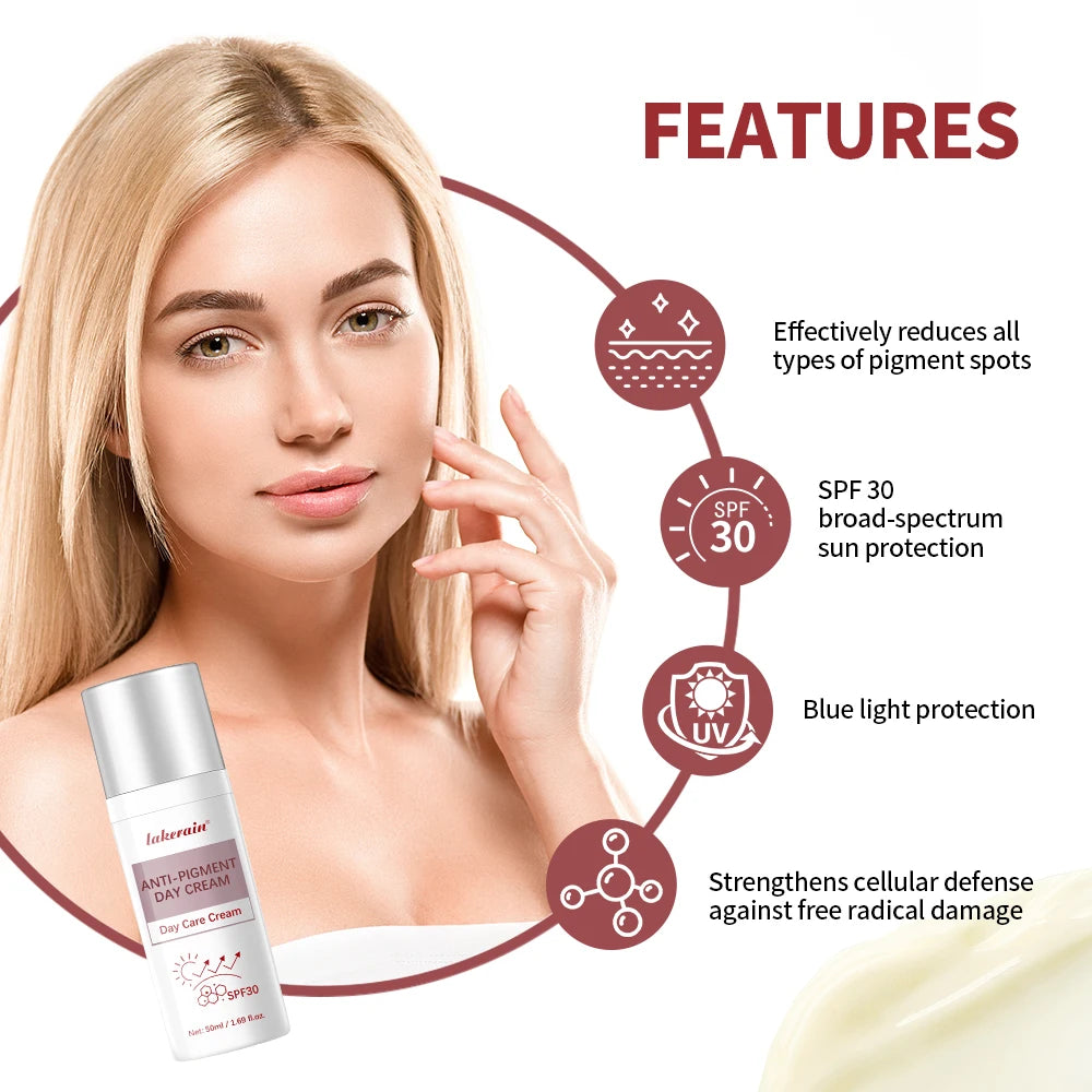 Anti-Pigment SPF 30 Moisturizing Day Cream for Face - 2