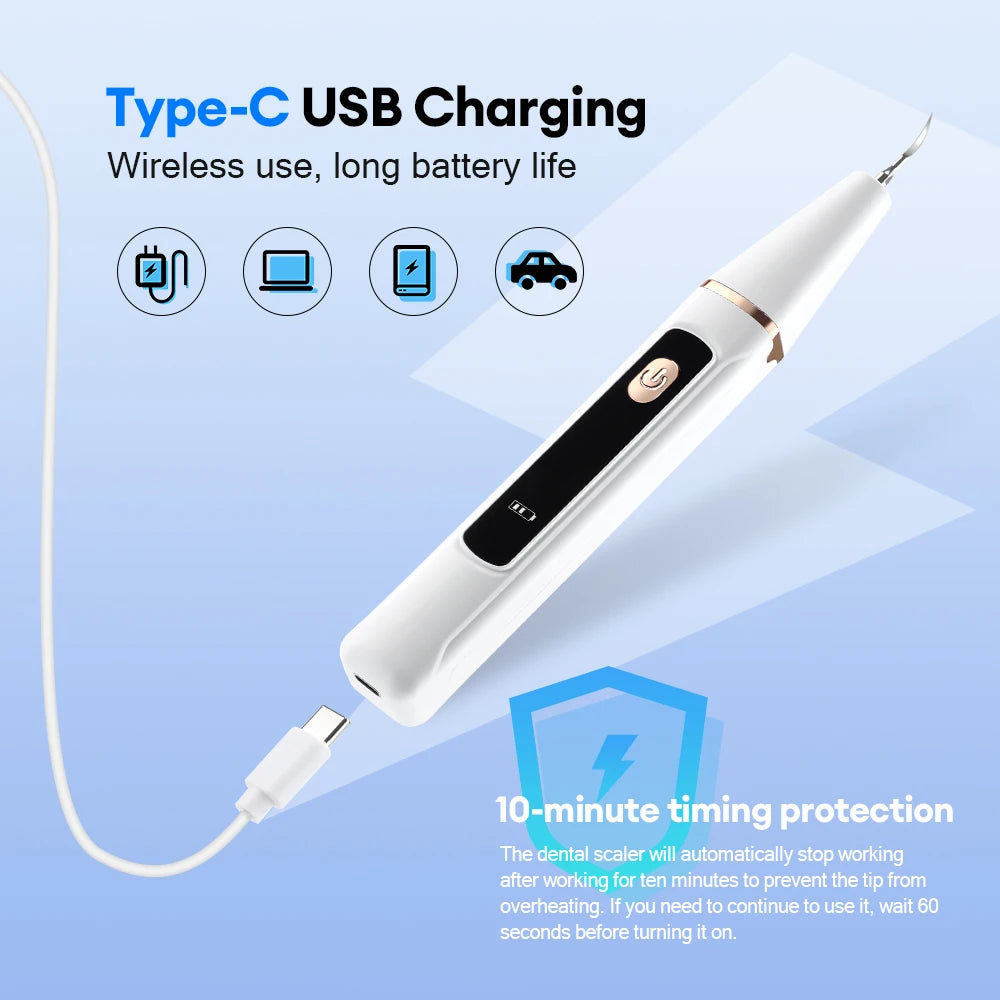 Ultrasonic Electric Teeth Cleaner and Tartar Remover